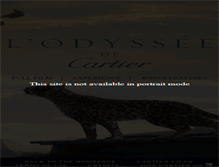 Tablet Screenshot of odyssee.cartier.co.uk